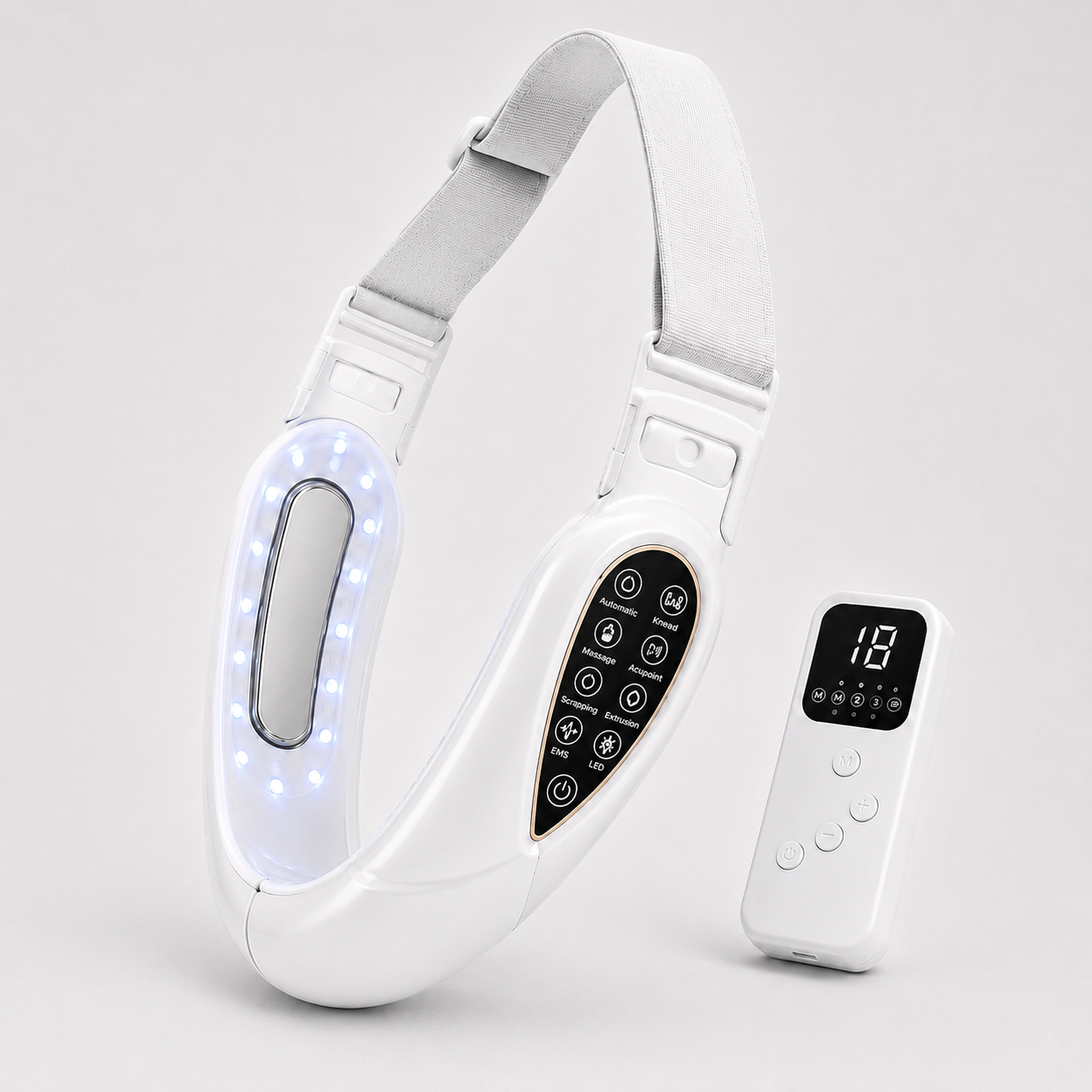 Sanilogica DefinePro - Wearable EMS Jawline Massager with LED & Vibration