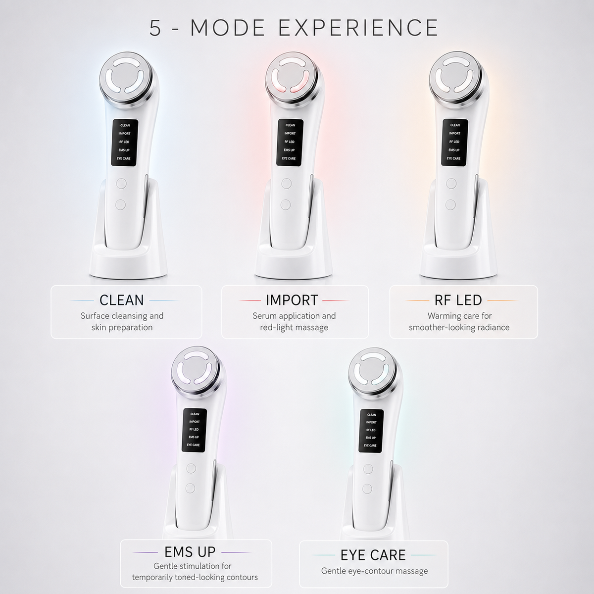 Sanilogica FaceForm - 5-in-1 Facial Massager with EMS, LED & Warming Care