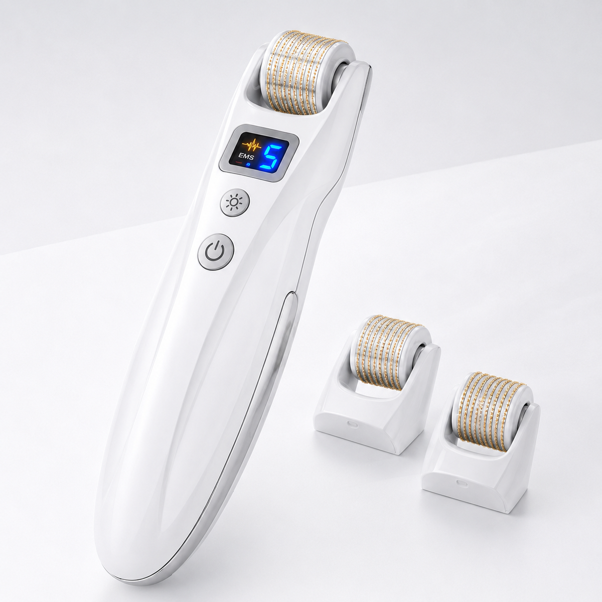 Sanilogica DermaGlow - 5-in-1 Facial Micro-Roller with EMS, LED & Vibration