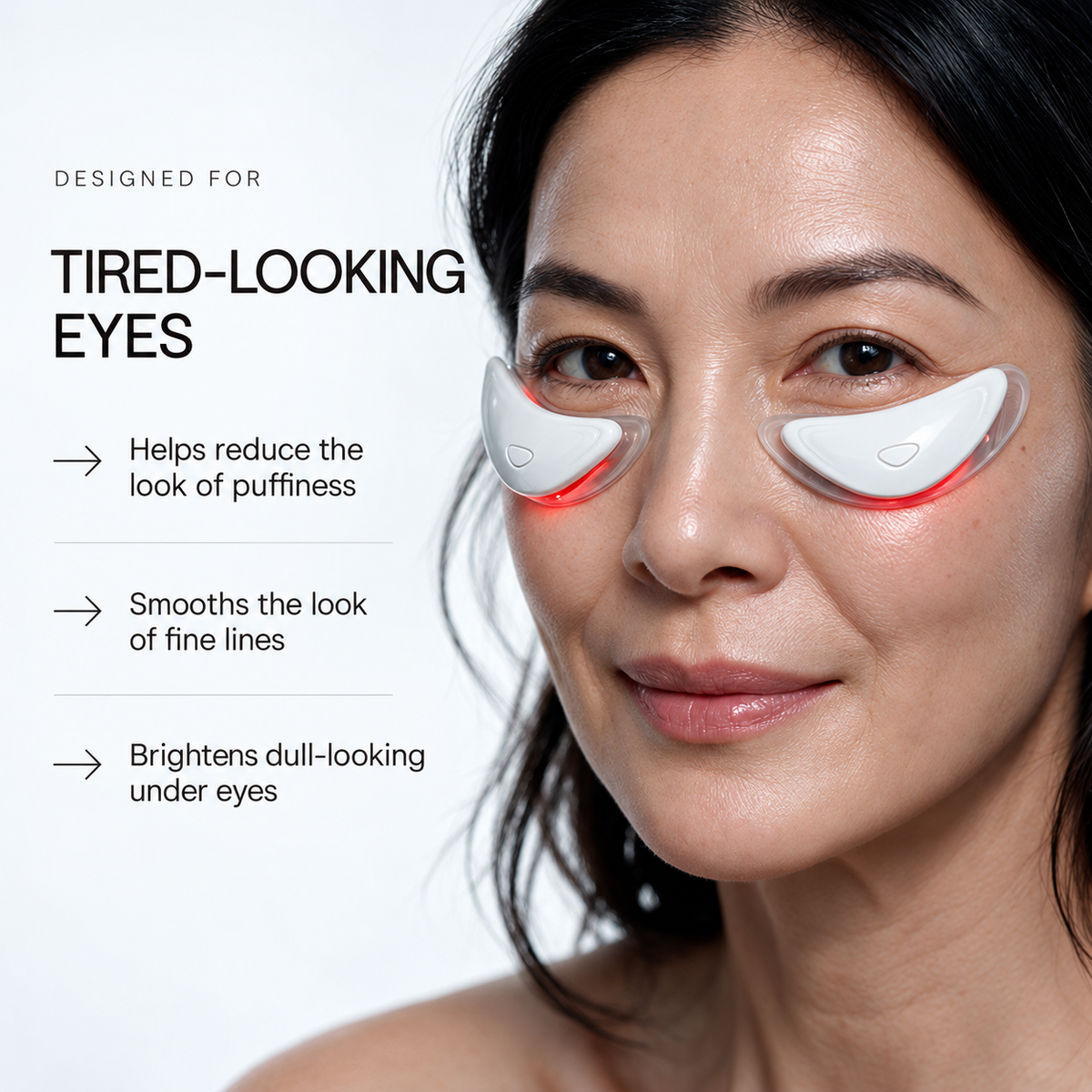 Sanilogica Reviva - Red Light Eye Patches with EMS & Charging Case